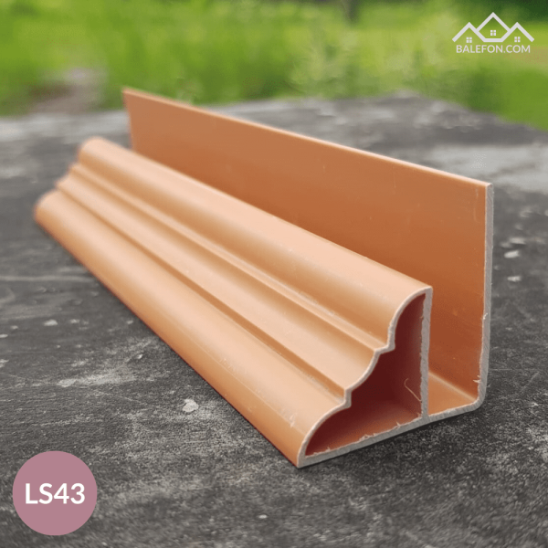 Lis pinggir plafon pvc coklat